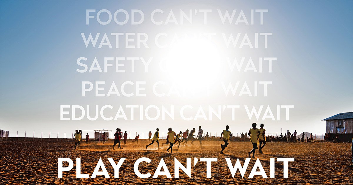RightToPlay_UNB's tweet photo. Right To Play UNB is proud to support the Fundraising efforts of Right To Play. #PlayCantWait For just $10, YOU can help refugee and vulnerable children find their way back to hope. Learn more &amp; donate to our global campaign. Donate below:
https://t.co/lRvg4QoviM https://t.co/IiheYtQLI3