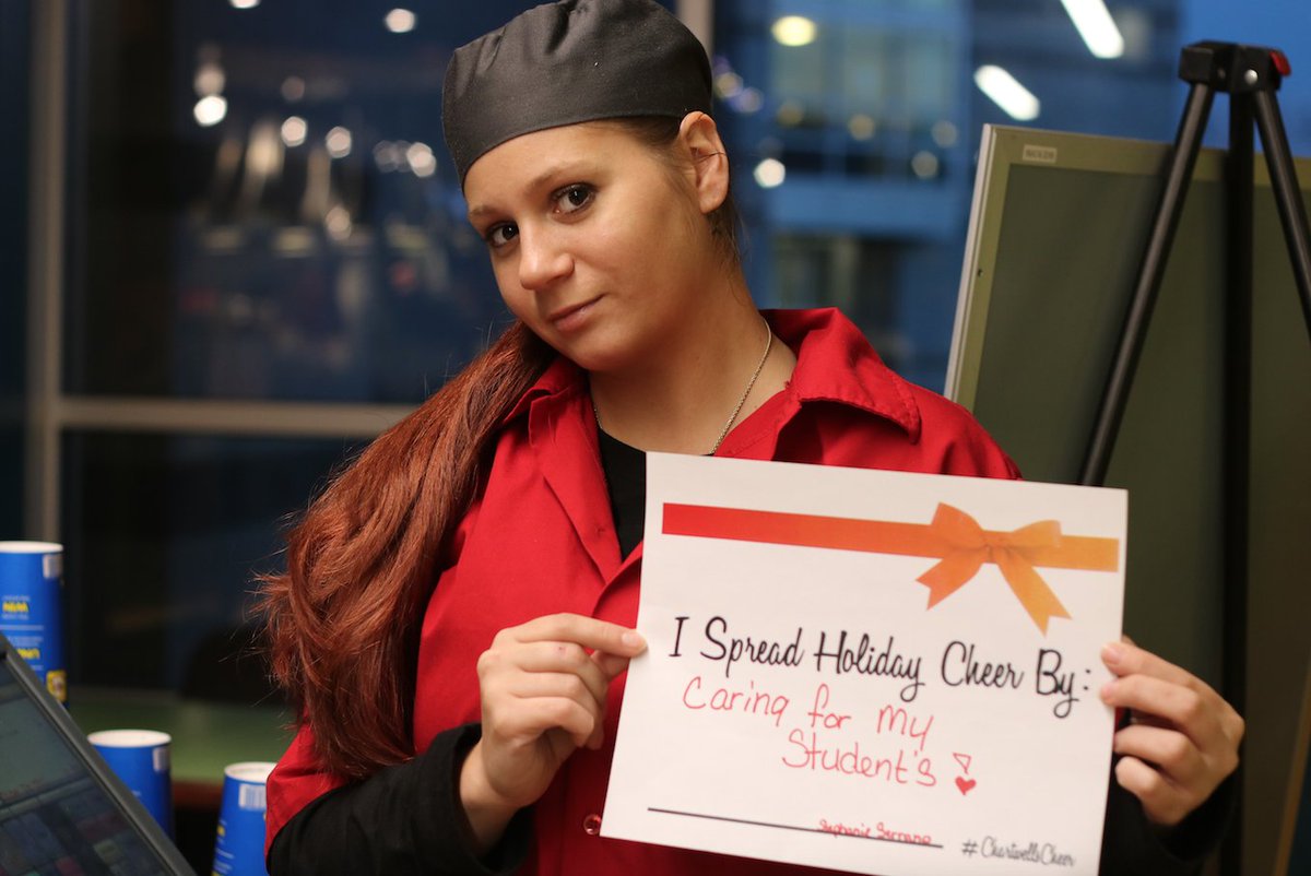 UMassDEats's tweet photo. From our dining family to ours, have a wonderful, safe break! These are just some of the ways we are spreading #ChartwellsCheer here at UMass Dartmouth! https://t.co/tNKvbT56zt