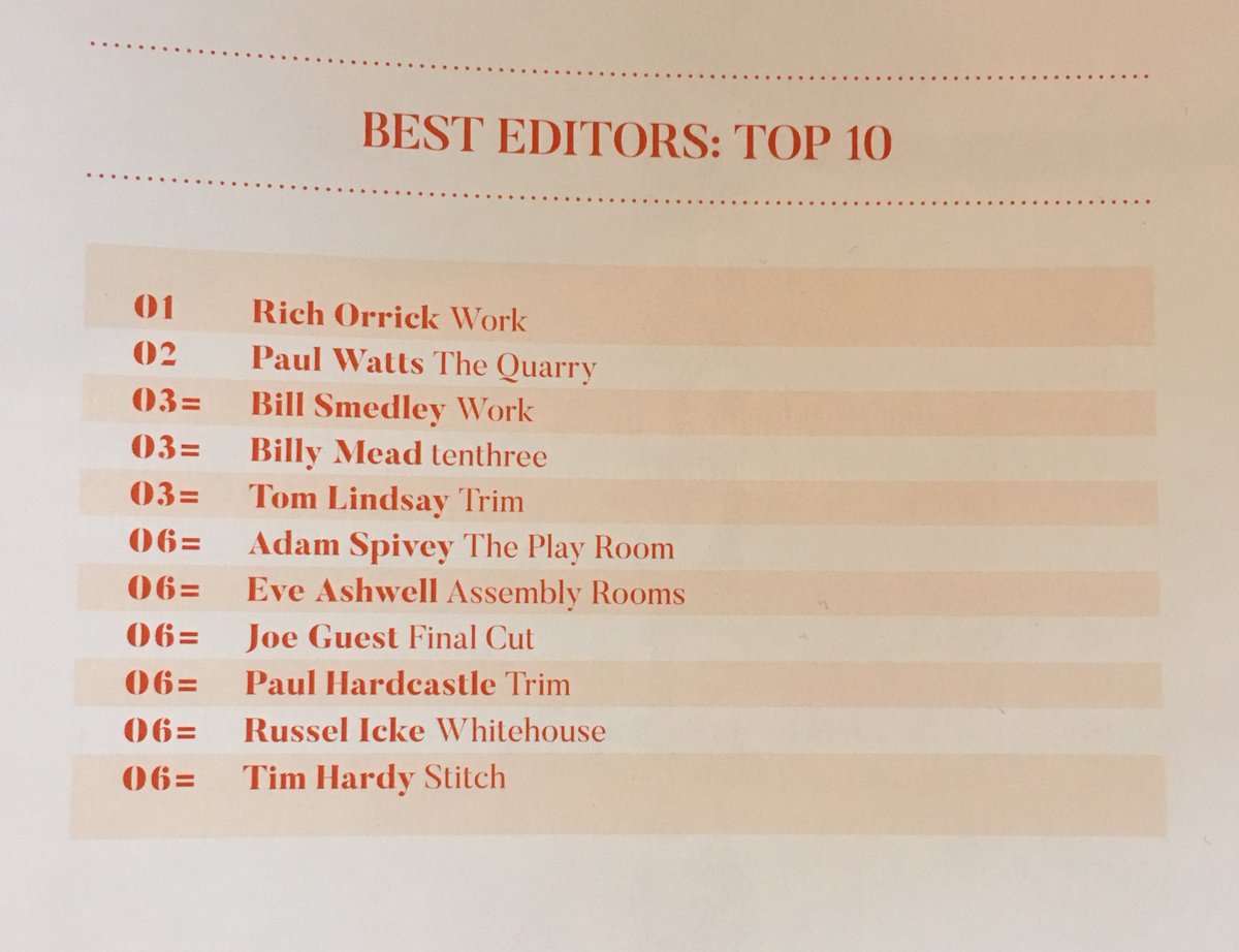 AssemblyRms's tweet photo. Congratulations are in order! Eve made this year's @televisualmedia Top Editors list!
#theassemblyrooms
#BestInShow
#Televisual
#TopEditor https://t.co/eewmApYoVC