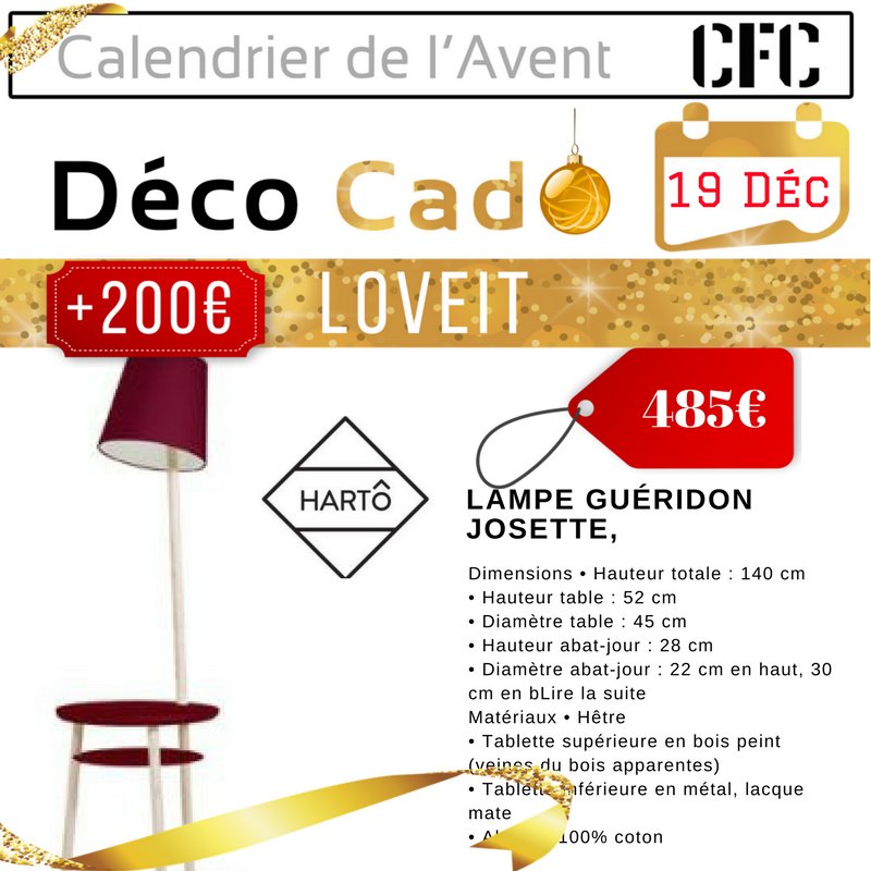 CaroleFCDeco's tweet photo. A la fois table d’appoint et lampe, Josette accompagne les moments de détente ou de lecture. Elle remplira aisément la fonction de table de nuit. HARTÔ https://t.co/LRrzQVOwGO