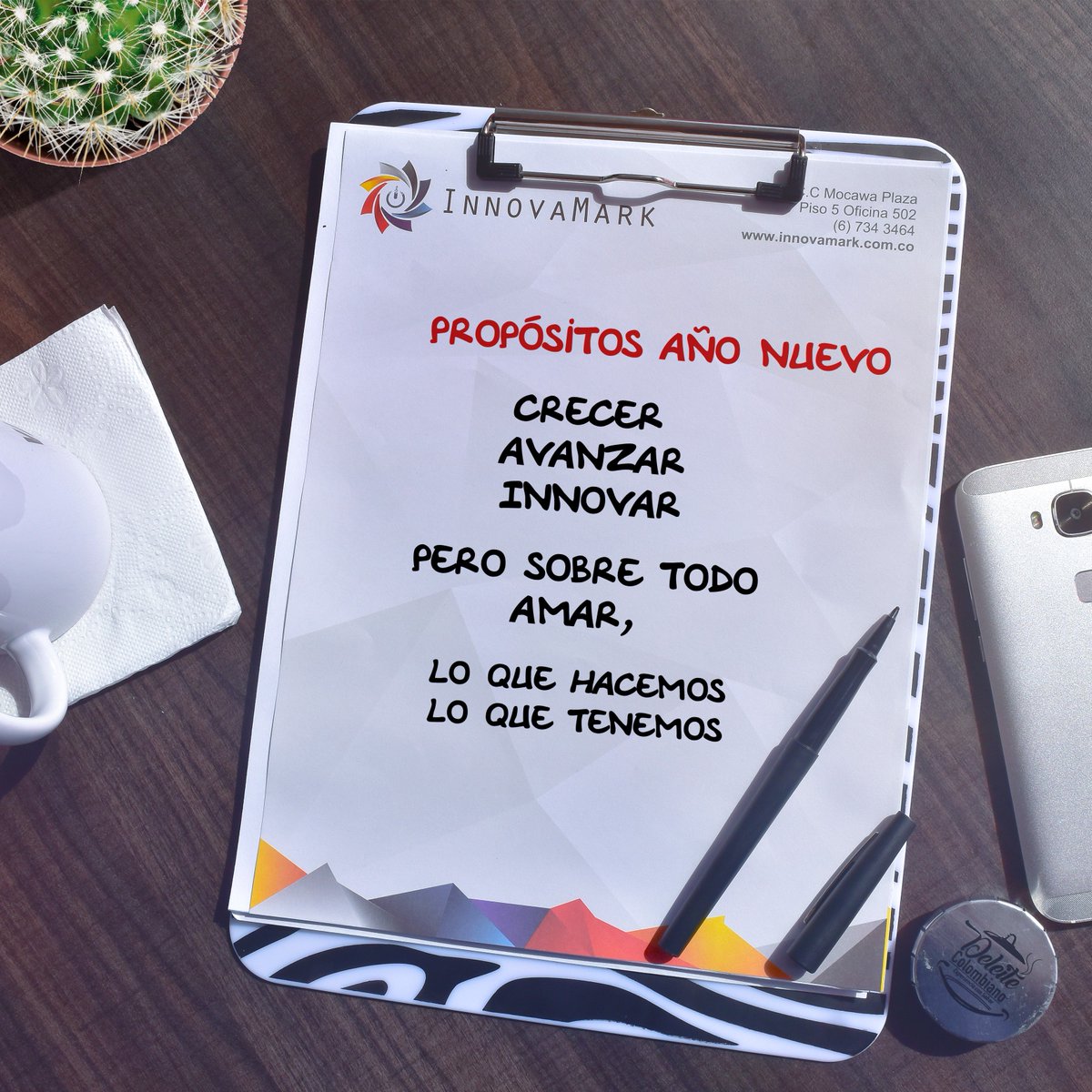 InnovaMarkCOL's tweet photo. En #Innovamark estamos convencidos que el mejor propósito de año nuevo es y será siempre donde incluyas tu corazón, tu pasión, tus seres queridos y tus proyectos. #SomostuAliadoEstrategico #FormamosEmpresa #ConstruimosEntorno #propositosañonuevo https://t.co/UBZGF7hSGh