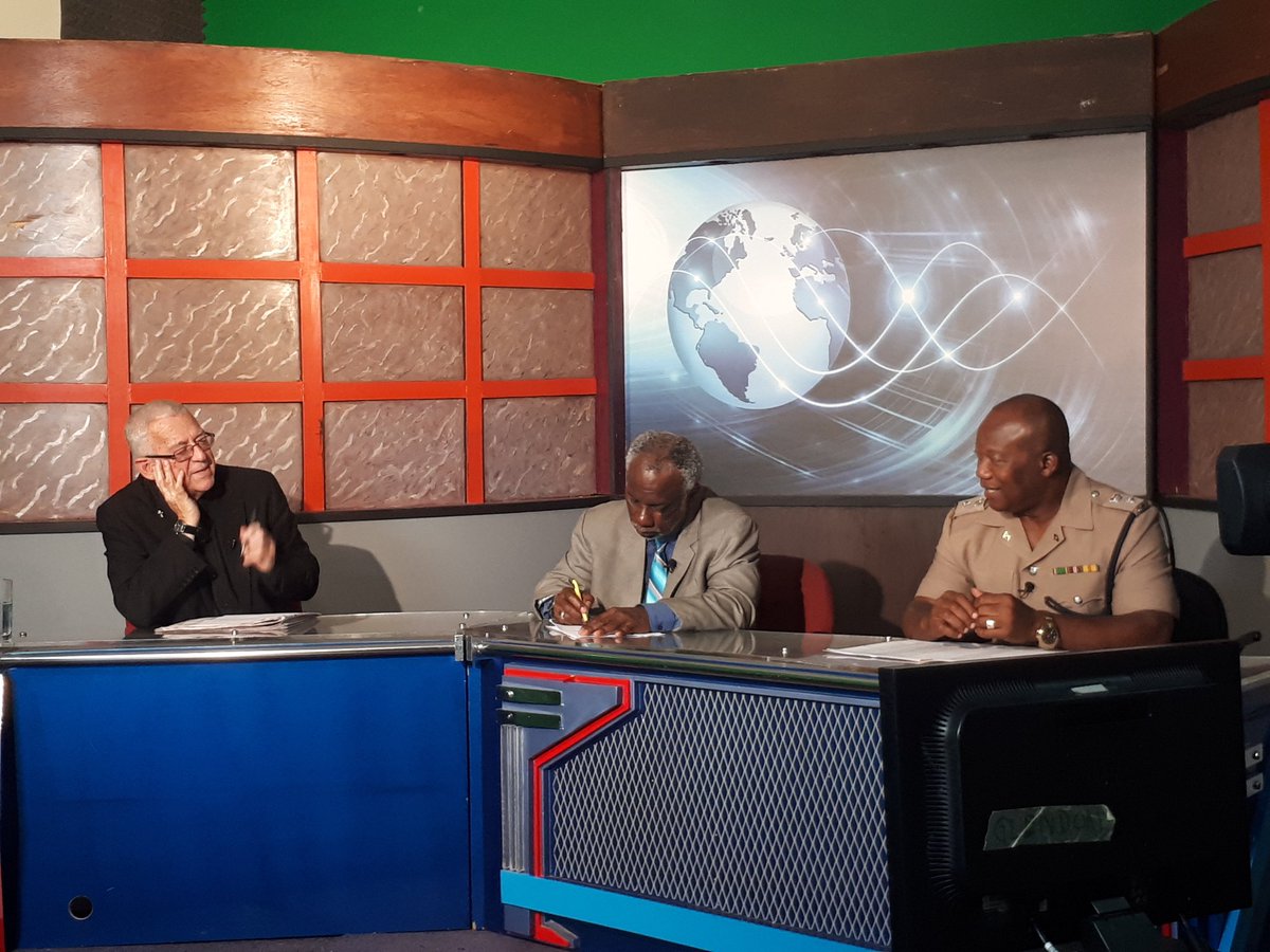 JANewsNetwork's tweet photo. Live Now: Power Talk Live on JNN and @power106ja . We are speaking with Head of the Traffic & Highway Patrol Division, Senior Superintendent Calvin Allen. We discuss road fatalities, road safety and measures being put in place for this festive season.
#JNN #PowerTalkLive https://t.co/RupNCsOkO2