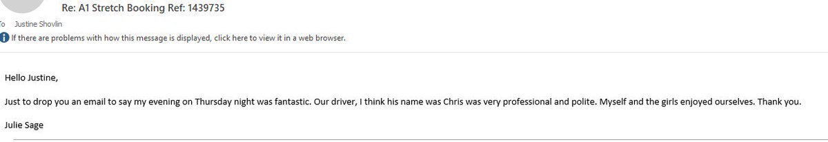 a1stretch's tweet photo. Some lovely feedback received today :) https://t.co/EcsgVFVBE1