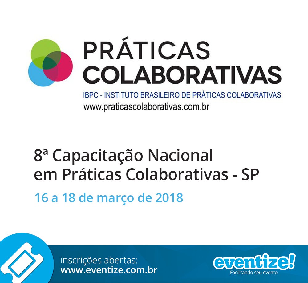 eventizebr's tweet image. Inscrições abertas para 8a CAPACITAÇÃO NACIONAL DE PRÁTICAS COLABORATIVAS. Info e inscrições: goo.gl/WShan8

eventize! você também
eventize.com.br

#eventizebr #eventize #Capacitação #PráticasColaborativas