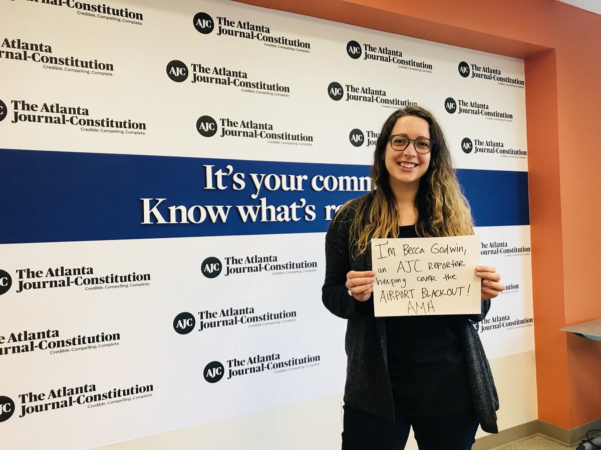ajc's tweet photo. #RedditAMA: Intown Atlanta reporter @BeccaJGGodwin is on Reddit taking your questions about the #atlpoweroutage and fire at the Atlanta airport. Submit your questions to the Reddit thread here: https://t.co/Ek3HiEchoL https://t.co/t1akFOyelr