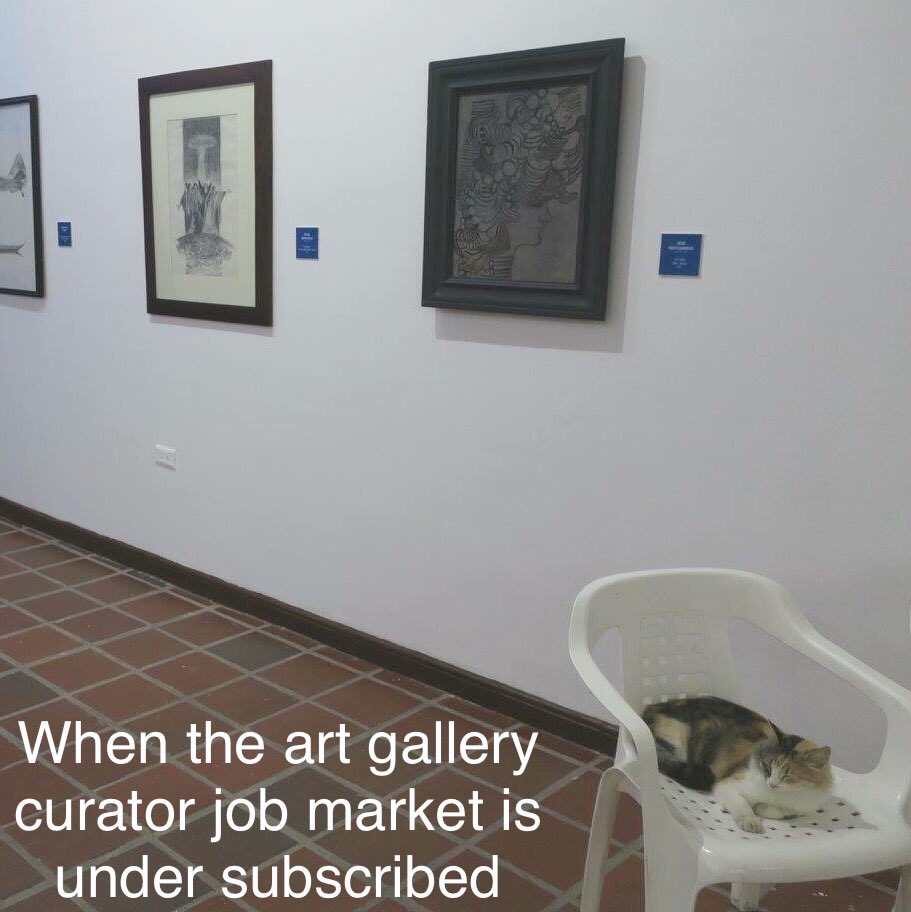 crappacking's tweet image. Just don't touch the #paintings... #CatsOfTwitter
