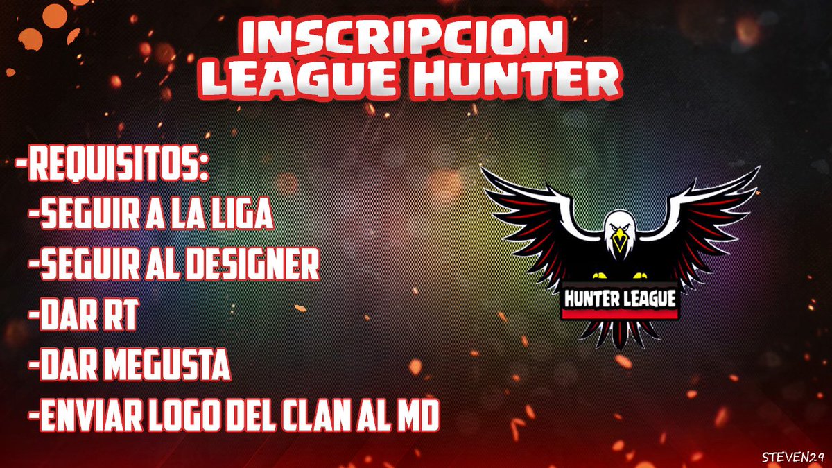 LEAGUEHUNTERCR's tweet photo. Lo esperado a llegado..
Oficialmente se abren las inscripciones para la liga..
Requisitos en la imagen📩 https://t.co/wfsqxu2rFf