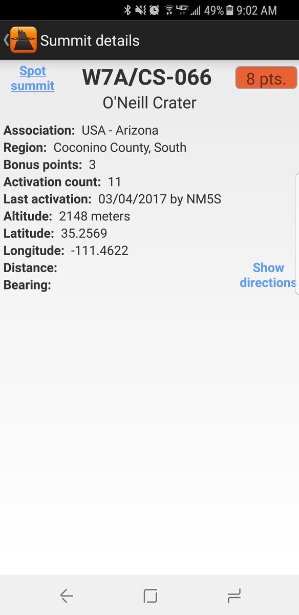 AZSOTA's tweet photo. #WA7JTM on O'Niell Crater now
#HamRadio #SOTA #SummitsOnTheAir #W7A https://t.co/fvIFeV2miD