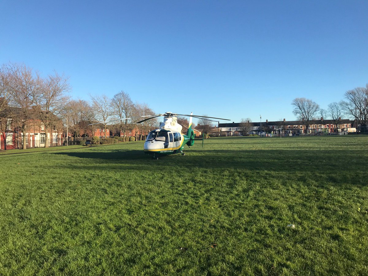 At 12.50pm we were called to Thornaby where a female cyclist, believed to be in her 30s, was involved in a collision with a car. The patient was assessed and treated by the GNAAS doctor-led trauma team before being flown to James Cook University Hospital in Middlesbrough.