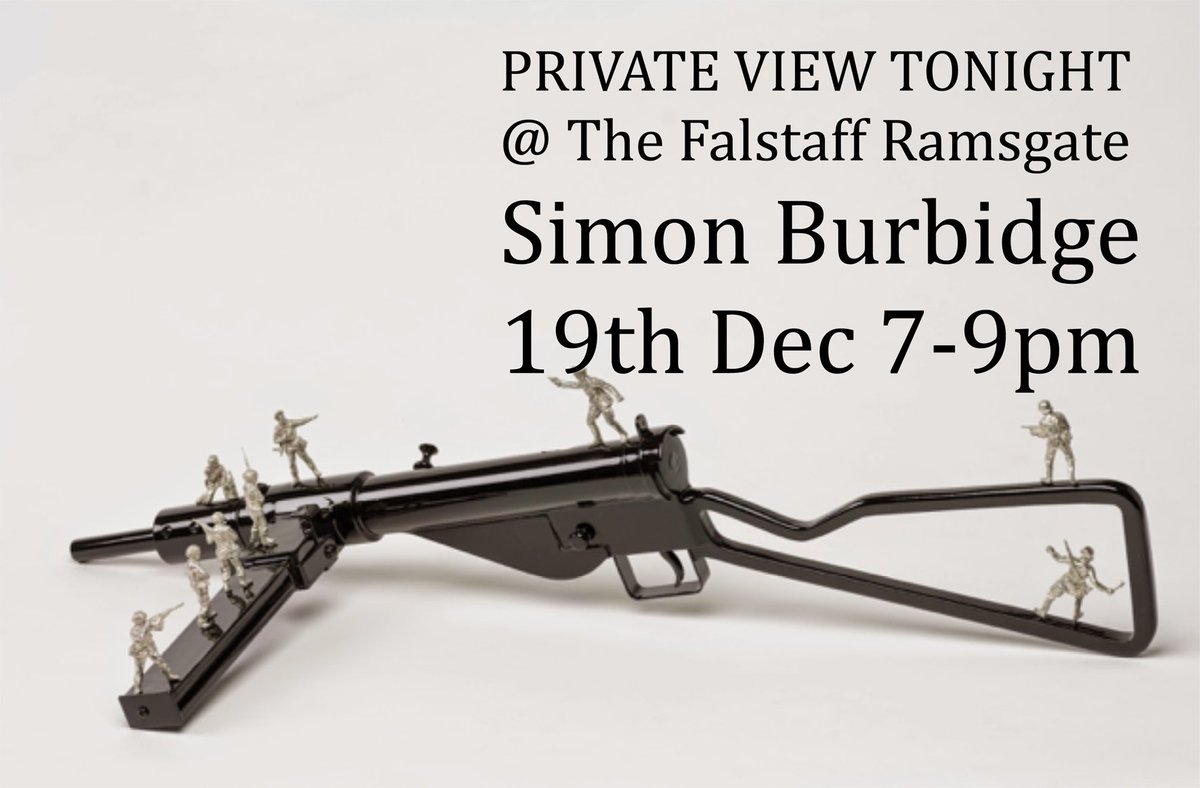 Come along tonight to celebrate the work of Simon Burbidge <a href="/the_falstaff/">The Falstaff</a> <a href="/CamberwellArts/">Camberwell Arts</a> @resortstudios <a href="/PFactoryMargate/">Pie Factory Margate</a> <a href="/CanterburyCCUni/">Canterbury Christ Church University</a> <a href="/UniCreativeArts/">University for the Creative Arts</a> @Sidney_cooper01 <a href="/VisitRamsgateUK/">VisitRamsgateUK</a> <a href="/VisitKent/">Visit Kent</a> <a href="/KeepitinKent/">Keep it in Kent</a> <a href="/ThanetGazette/">KentLive Thanet</a> <a href="/KM_newsroom/">Kent Messenger</a> <a href="/TCMargate/">Turner Contemporary</a> @promoteramsgate