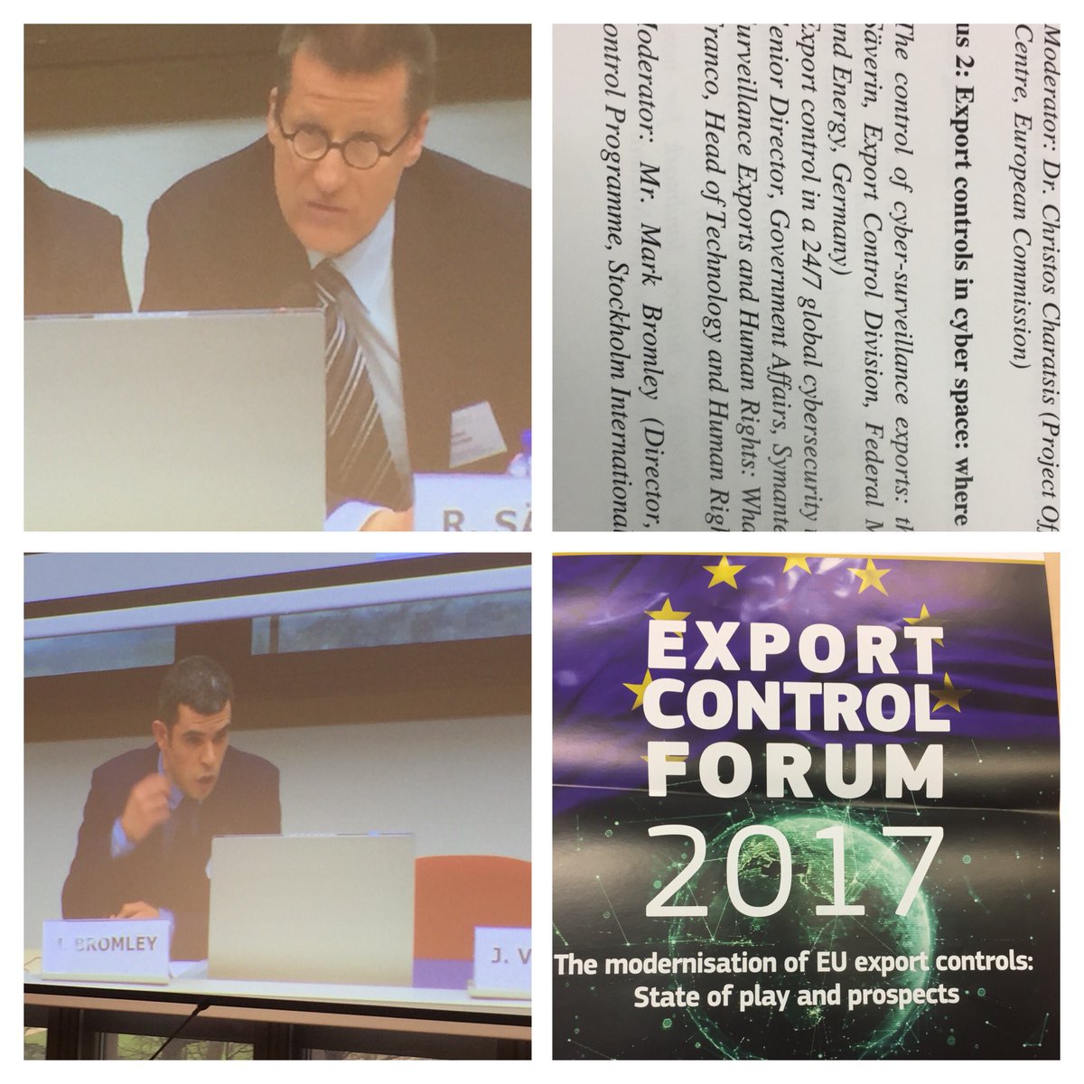 Bert_Gevers's tweet image. Dr. Savarin of 🇩🇪#exportcontrol Division: the dangers of shifting from product specific listings to intended #enduse as legal criterium to impose control. #cybersurveillance #exportcontrolforum2017 @Trade_EU @WTControls #DualUseRecast