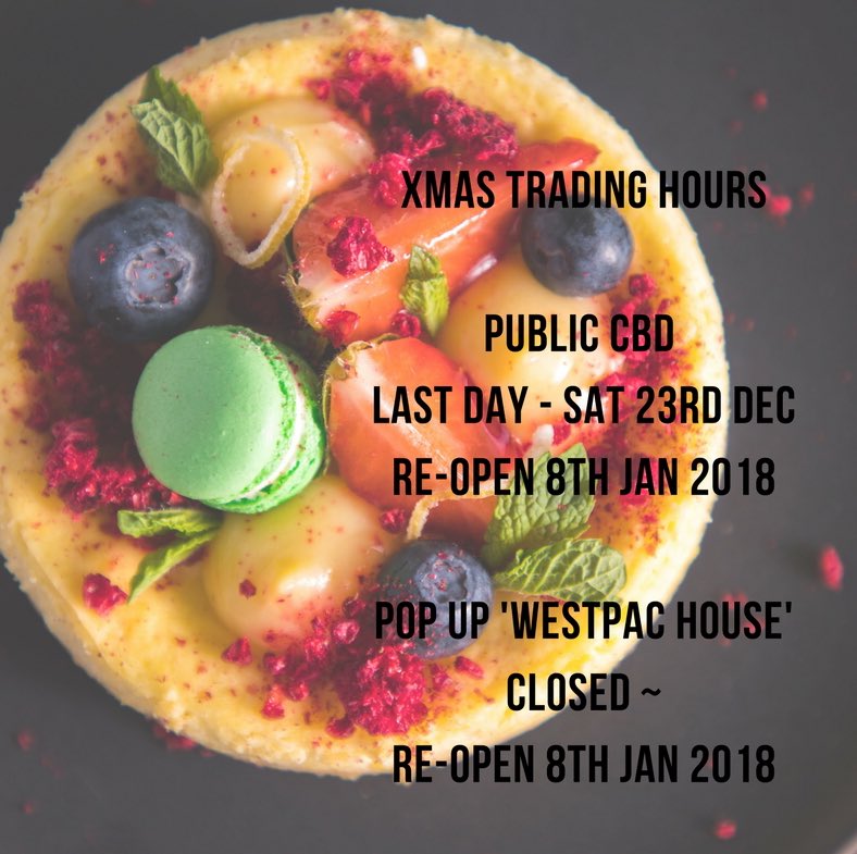 PUBLIC's trading hours 🎄 #Christmas #endofyear #holiday #publicbrunch #popup #newyear