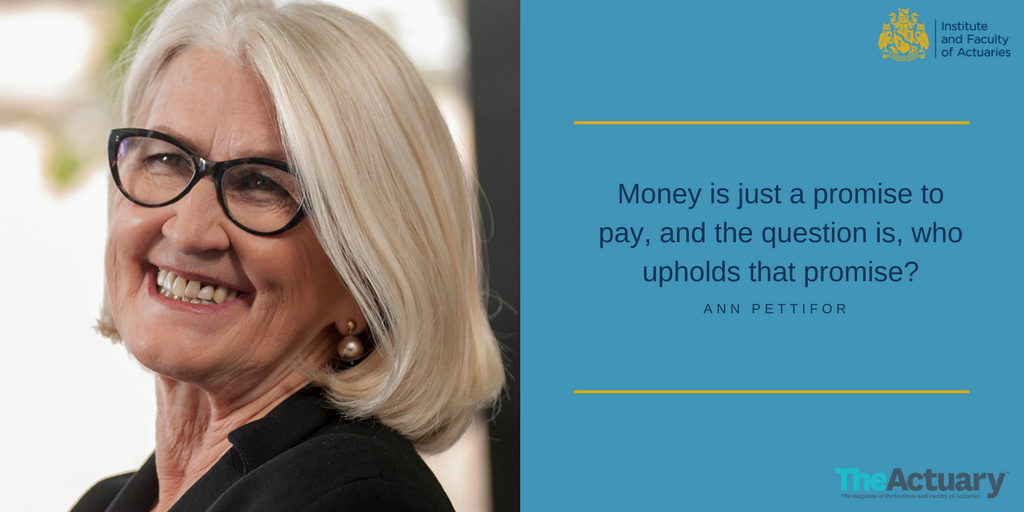 actuarynews's tweet photo. For this month's edition of The Actuary magazine, Ann Pettifor discusses 'Prophet and Loss': https://t.co/MYHRc4m1F6 https://t.co/e2eNQ5GNMt