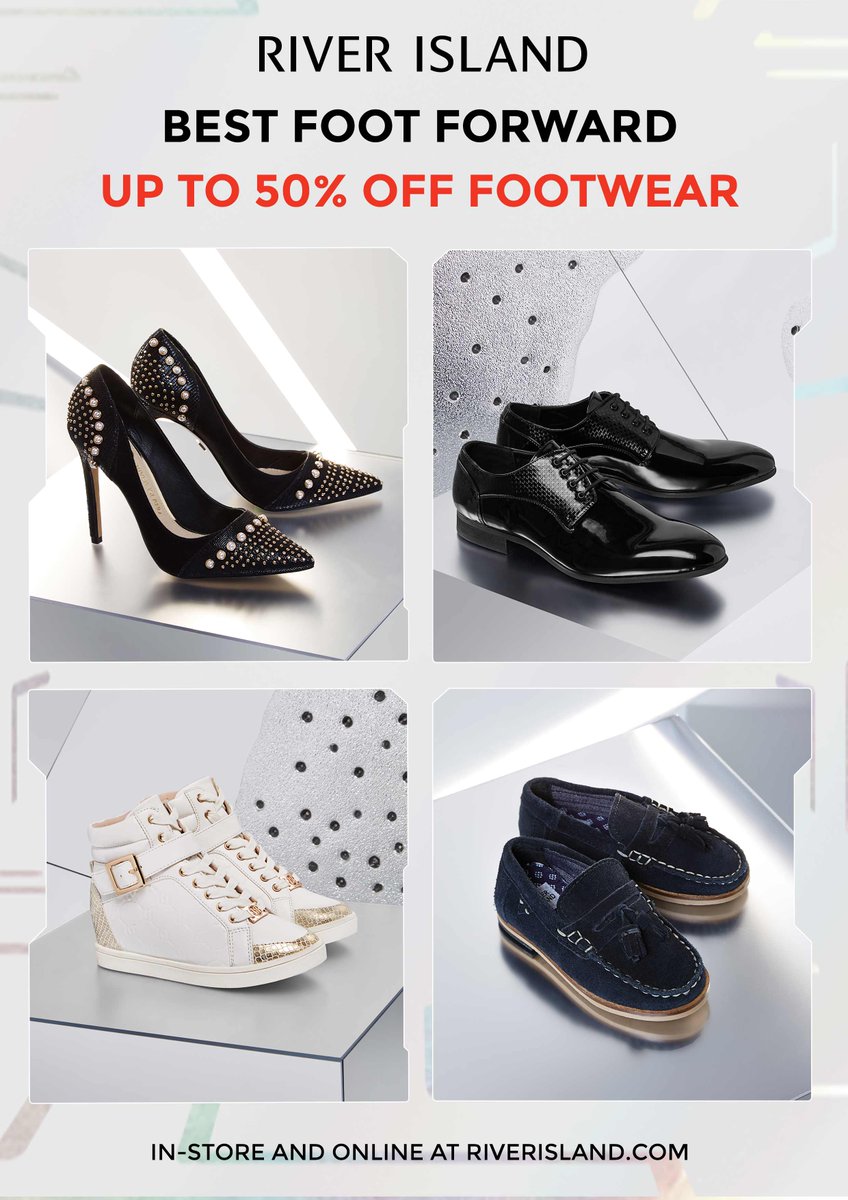 Crescent_SC's tweet photo. The big FOOTWEAR sale has started today in store at @riverisland ! Be sure to pop by for up to 50% off select lines! Open all this week 9am to 9pm! #footwear https://t.co/CIUYj6yHsO