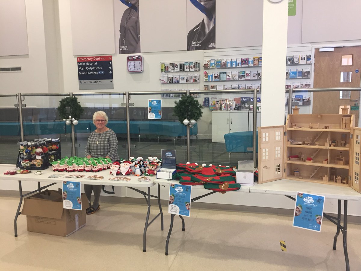 We’re on the mezzanine at <a href="/BlackpoolHosp/">NHS Blackpool Teaching Hospitals 💙🌈</a> today selling our Christmas elves and their friends. Come and say hello and buy your elf to help release #Elfie the elfnapped #BlueSkiesElf