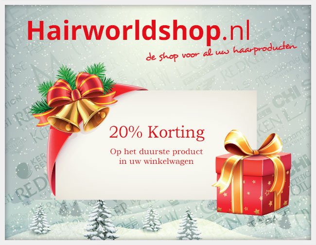 HairworldShop's tweet photo. Kerst staat bijna voor de deur en daarom geven wij je 20% korting op alle haar producten. Deze actie is geldig tot en met zondag. Bestel uw product voor 24:00 uur en ontvang het morgen in huis. ** deze actie is niet geldig op de steampod van L’Oreal Professionnel. https://t.co/LzpGfvbVWx
