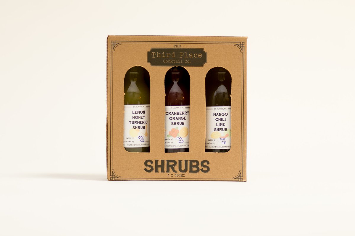 Today is your last chance to pre-order our new Shrubs! Order on our website before noon with the discount code STJOHNS to ensure free delivery before the holidays. 

Learn more here: thethirdplacecocktails.com/products/shrub….