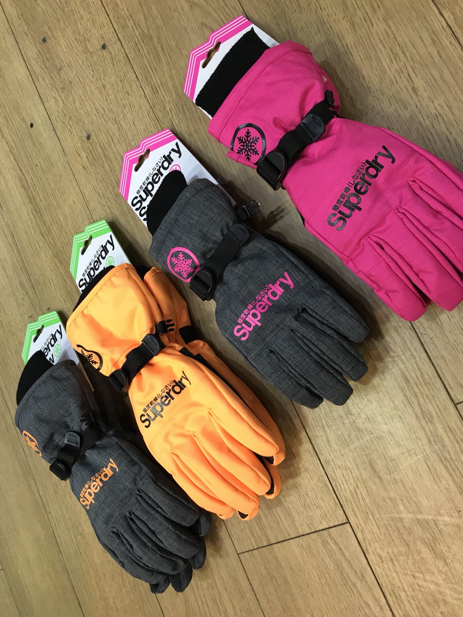 superdry snow gloves