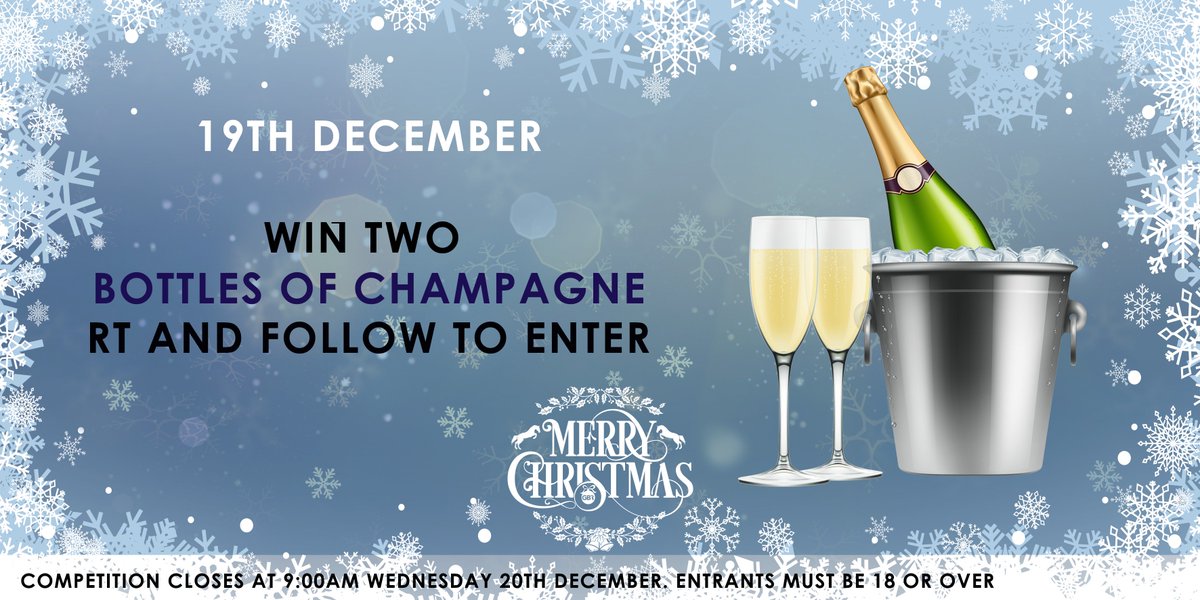 Advent Calendar Time! 

🍾🍾Win two bottles of champagne- simply RT and Follow to enter 🍾🍾