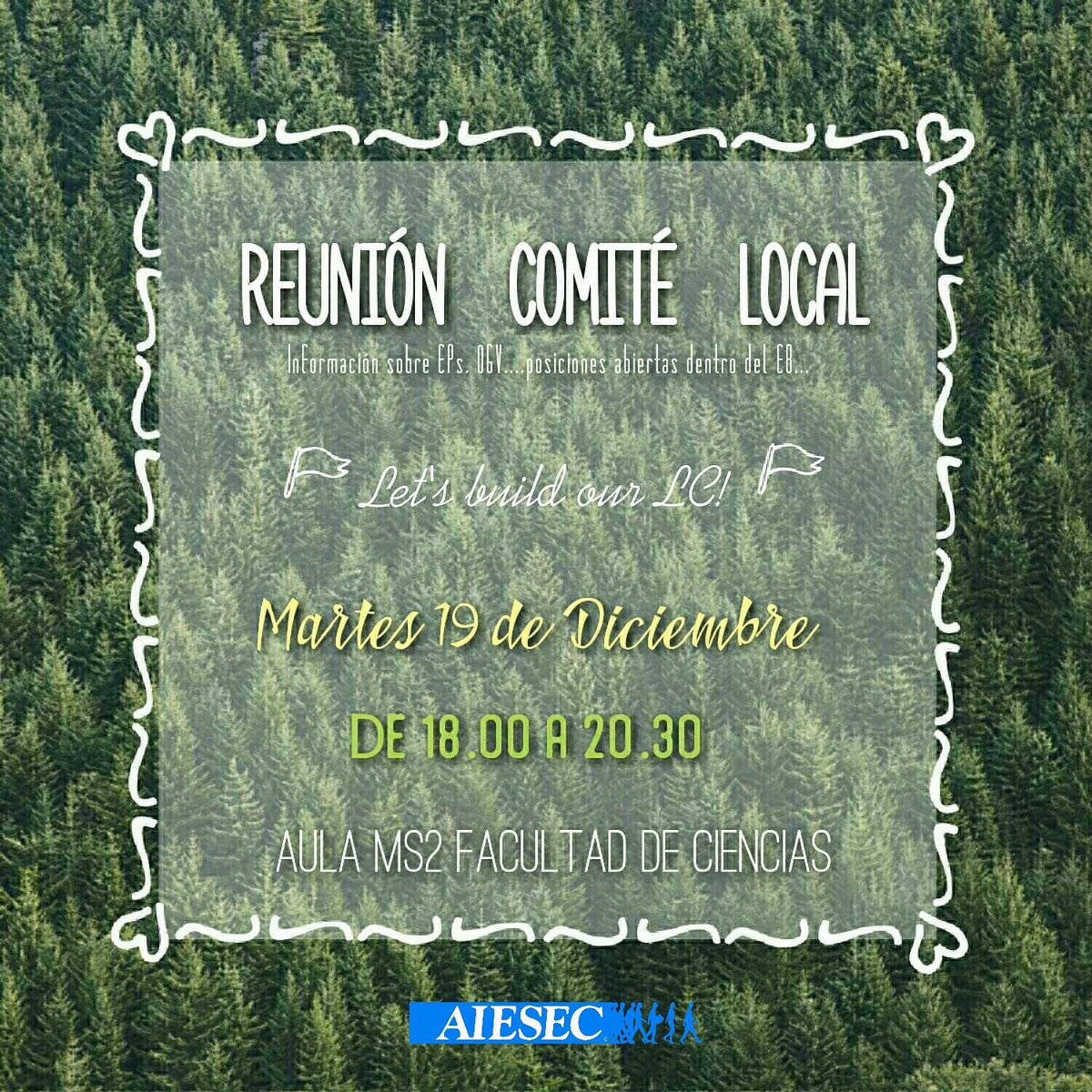 aiesecgranada's tweet photo. OS ESPERAMOS HOY!!!❤ https://t.co/u1JqRNc7Ts