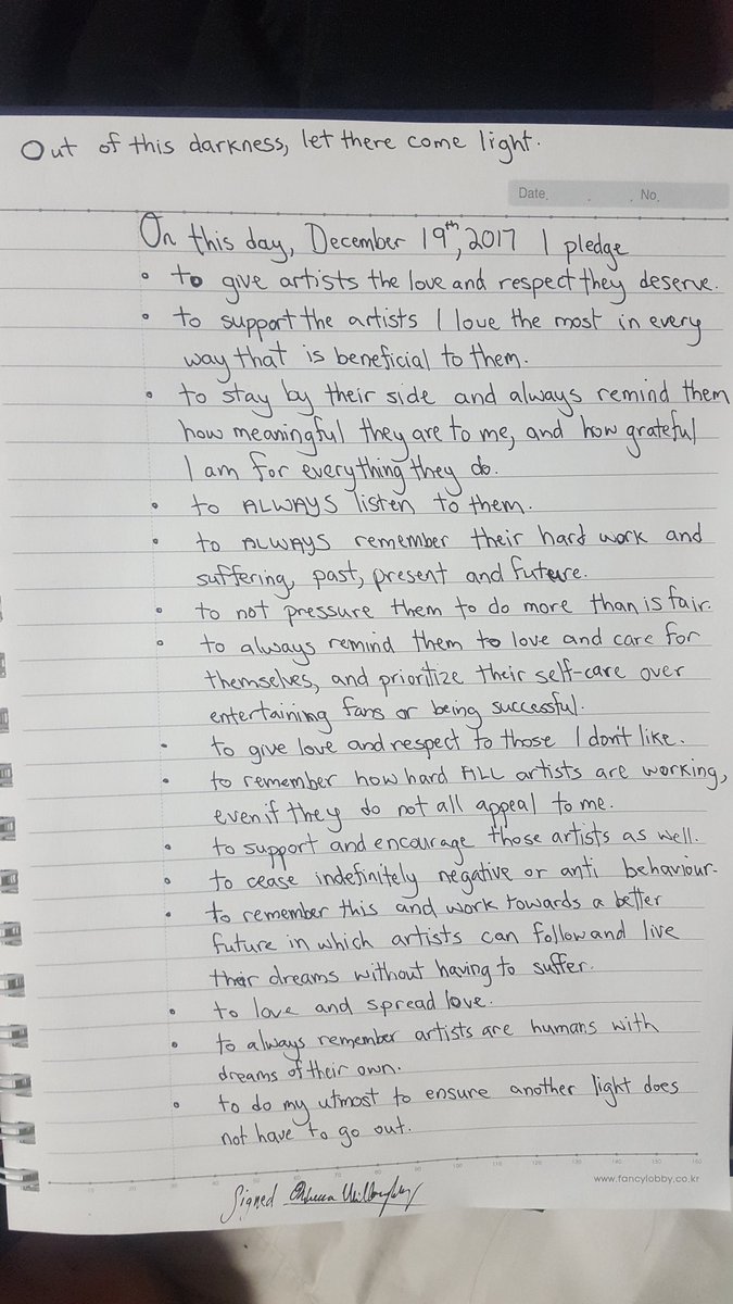 leebeccalice's tweet photo. My pledge. Something I will keep out so I can always see.
A promise and daily reminder to myself to make a change.
I encourage everyone to reflect as well, consider the ways you can contribute to a better community and world, and make your own pledge.
#forjonghyun #foreveryone https://t.co/QhPjRqBVtU