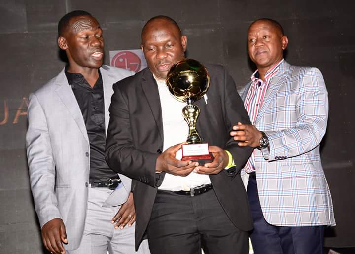 bonfaceosano's tweet photo. Ugandan manager Sam Ssimbwa was named coach of the #KPL2017 https://t.co/oxf1VeHYy5