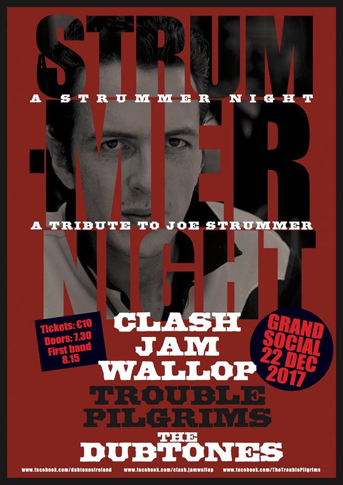 TheDubtones's tweet photo. Friday
22.12.17 Strummer Night: Clash Jam Wallop / Trouble Pilgrims / The Dubtones, The Grand Social Dublin.
Early start, first band 8.20pm (I know, the nerve!)
#ClashJamWallop #TroublePilgrims #TheDubtones #TGSDublin
#ClashNotForSale #Strummerville https://t.co/B5K9SgOows