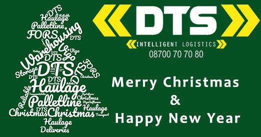 DTSGBUK's tweet photo. DTS Wishes everyone a Merry Christmas and a Happy New Year.

Have a safe and happy festive period.

We would also like to thank everyone who has helped and supported us throughout the year:  @VigoSoftware @DrivenMediaUK @FORS_online &amp; more https://t.co/GOnZlQfe8z