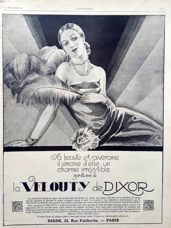 OldMagazin's tweet photo. La Velouty De Dixor https://t.co/HMgjcof8m9 via @EtsySocial #vintageposter #Etsymntt #originalartdecoad #Frenchadvertising https://t.co/EGNt4dYwyf