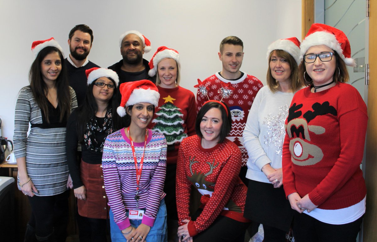 LeicsCares's tweet photo. What a jolly festive lunch the @OfficeDepot_UK team in Beaumont Leys Leicester provided for the @ageukleics group from Hinckley Road. Well done guys and Happy Christmas #CSR #festivechallenges #employeevolunteering https://t.co/oyM0DJ2EjO