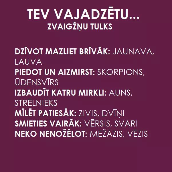 Zinu par kuru tas ir 100%