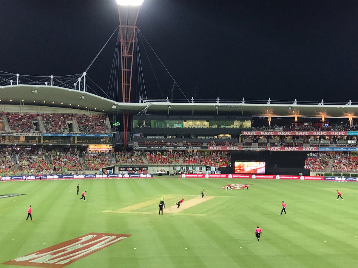 PollenCg's tweet photo. Great win for @ThunderBBL with the pollen team cheering on... https://t.co/8Q4cMdWqXZ