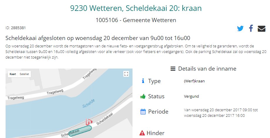 hinderinkaart's tweet photo. Scheldekaai in Wetteren - afgesloten op woensdag 20 december van 9u00 tot 16u00 #gipod #hinderinkaart
https://t.co/RWhbG5fWR0 https://t.co/XJPRhTaHh9
