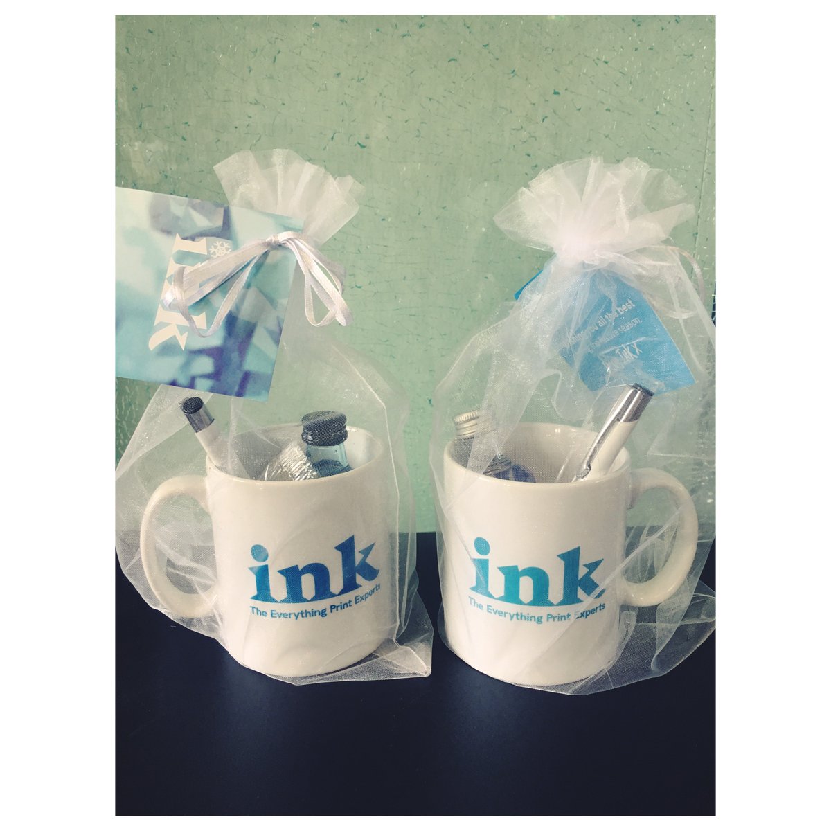 We'll drink to Ink - thank you to Jane and the team <a href="/Inklovesprint/">Ink Print Services</a> for our lovely Christmas goodies x