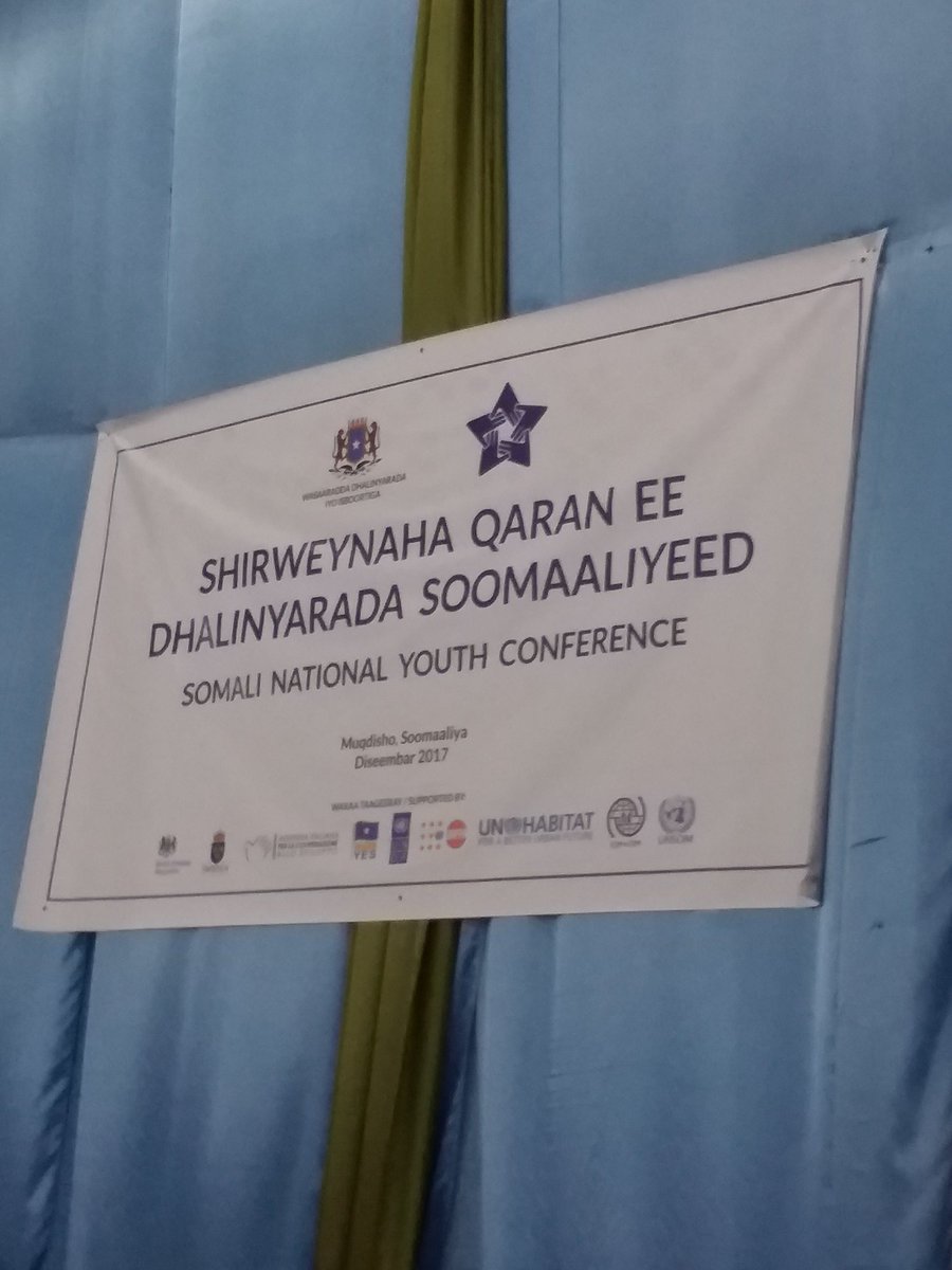 IamSindaco's tweet photo. #SYNC2017 #Somaliyouth Deputy Parliament Speaker AbdiWali Sh.Mudey closing remarks about #SomaliDiaspora was deregatory, Defamation #TellDeputySpeaker his job is to bring #SomaliYouth rather than incite hate, conflict& division #Diaspora vs.#NonDiaspora. https://t.co/5deDu3klZO