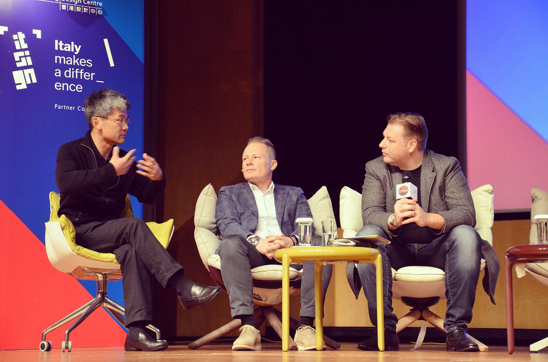 ChannelsDesign's tweet photo. More shots of Samuel as a panellist and speaker at a seminar as part of Business of Design Week in Hong Kong. https://t.co/Eb5BJU3rm3