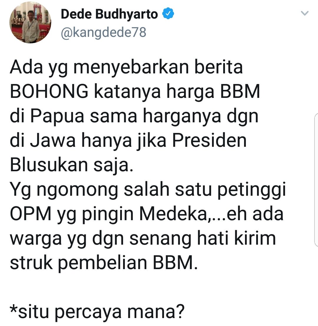 kotaserui's tweet photo. Papua itu luas,ada daerah pantai dan pegunungan,baru 20% saja harga bbm sama dngn di pulau jawa,itu pun semenjak presiden terdahulu,80% nya harga bbm masih 15.000 sd 60.000 perliter,jangan anda membodohi kalo anda tidak tau apa apa tentang papua. @kangdede78 @hariadhi https://t.co/dhp3lzyR6y