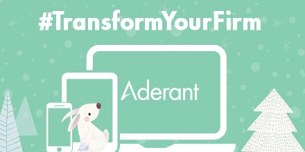 Aderant's tweet photo. Does your practice management system work on multiple browsers and devices? ‘Tis the season to #TransformYourFirm https://t.co/f4ytQgjnnn https://t.co/IcazOjymON
