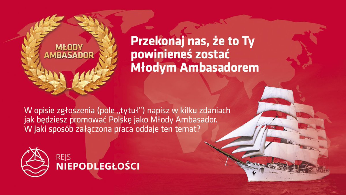 Zachęcamy do aplikowania!
#RejsNiepodległości #MGMiŻŚ
