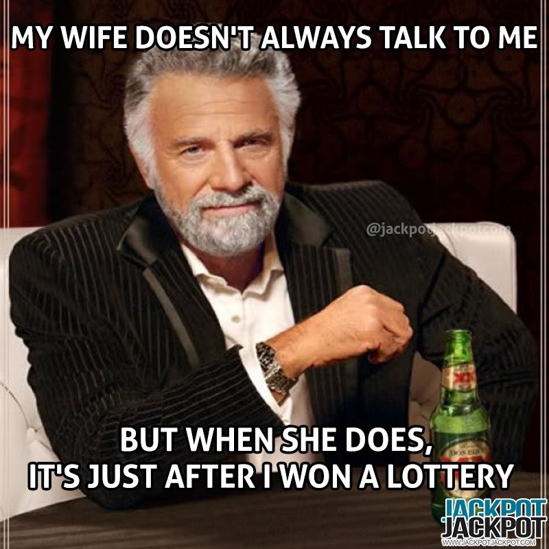 jackpotjackpot8's tweet photo. when you have loving wife.

For more follow https://t.co/zPZOJADyUR 
#jackpot #MEMES #funnymeme #jackpot #lottery #luck #lucky https://t.co/cXAqg5mOLs