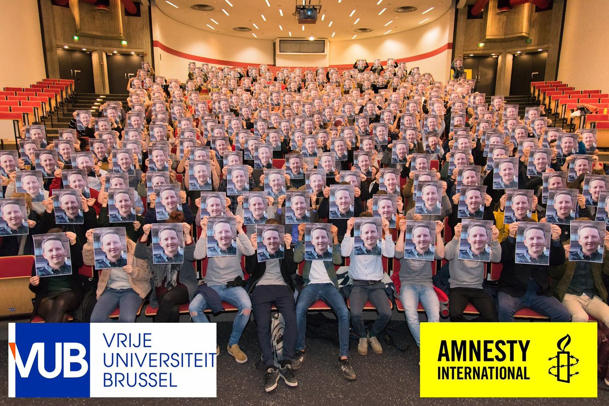 We Are VUB. We Are Djalali. This is a call to all universities, leaders and people worldwide: let’s unite and support Professor Dr. Djalali, sentenced to death in Iran, and his family by sharing this picture and demanding his immediate release #FreeAhmadreza #SaveAhmadreza