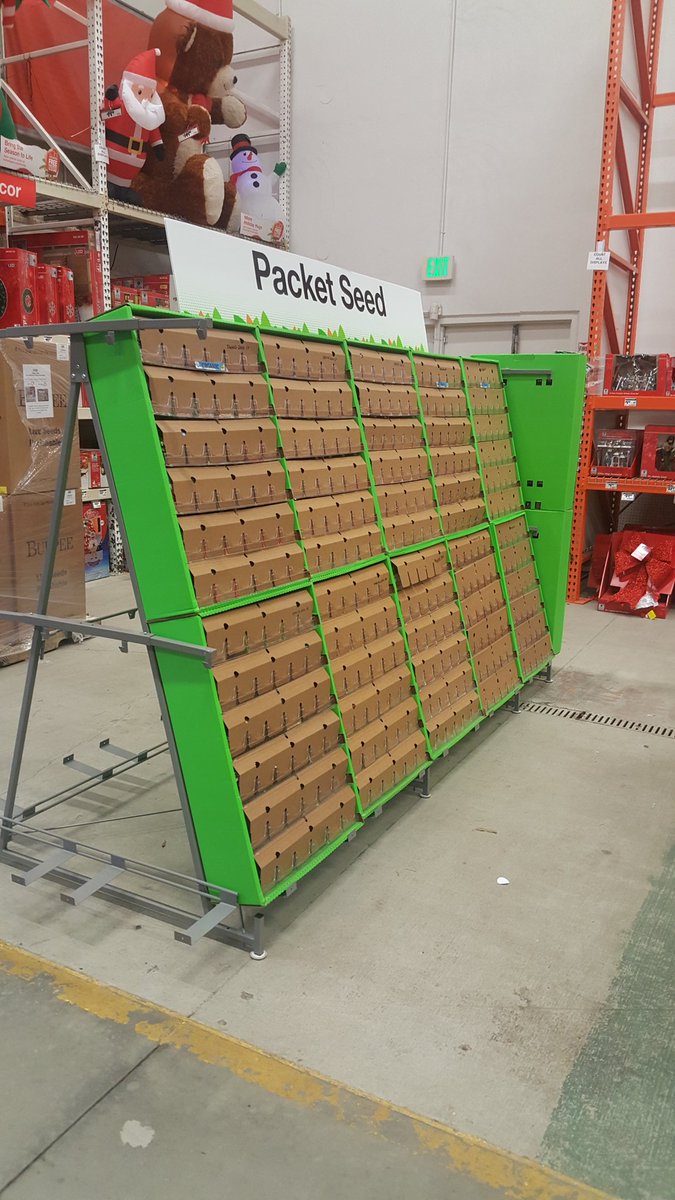 Nicole44235668's tweet photo. Putting up the New packet seed fixture!!!! Awesome!! #seeds #newFixture #worksLikeACharm #STORE0151 #MightyMidSouth https://t.co/4vhASvhHk5