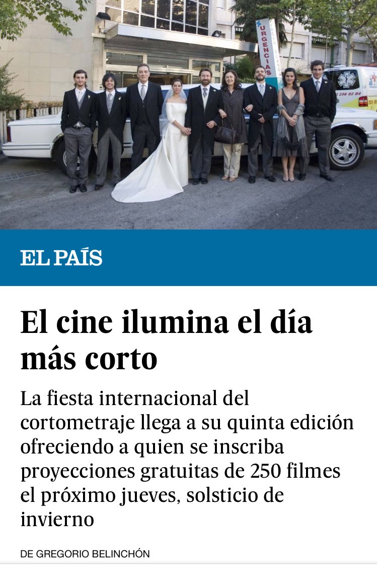 ElDiaMasCorto's tweet photo. Desde @elpais_espana: El cine ilumina [ED+C]

La fiesta internacional del corto llega a su 5 edición ofreciendo PROYECCIONES GRATUITAS de 250 filmes el 21dic

Crea la tuya ES FÁCIL, ES GRATIS Y ES DIVERTIDO

https://t.co/1MXaogMvUz

https://t.co/gVih4vU1cS

#yoEldíamáscorto https://t.co/Ltjz6H9kse