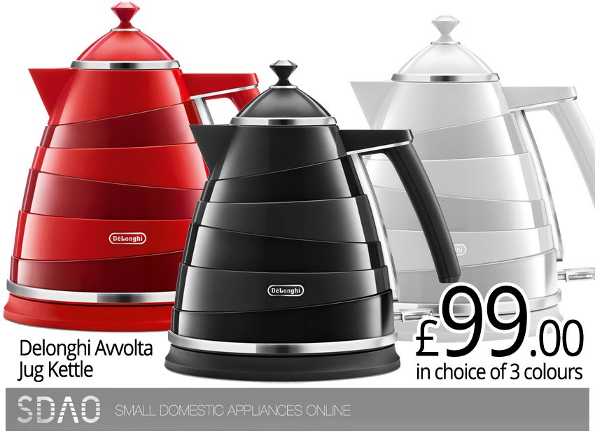#Deal... The Very Latest Delonghi Avvolta Jug Kettle Available Online... In a Choice of 3 Colours. @SDAOAPPLIANCES ... bit.ly/2kMpYr1