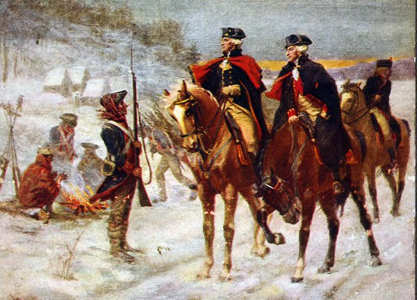 MilHistNow's tweet photo. On this day in 1777, Washington's troops establish a winter encampment at Valley Forge, Pennsylvania. "[They are] a skeleton of an army... naked, starving, out of health, out of spirits." https://t.co/sAxjGOhY88