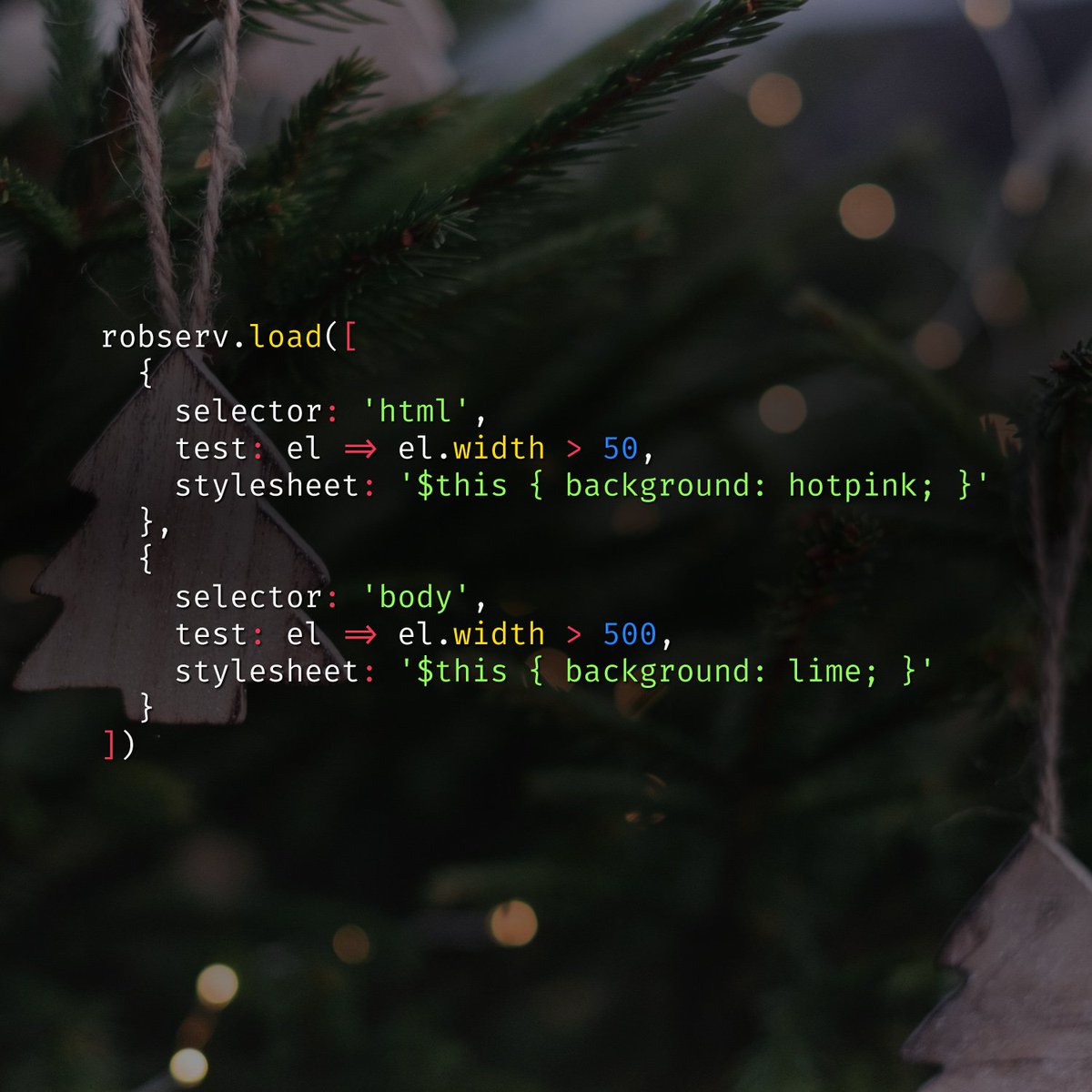 innovati's tweet image. Day 19/25 ❄️ An experimental container queries plugin using ResizeObserver
with RobServ

- plugin&amp;amp; demo: codepen.io/tomhodgins/pen…

#merryCSSmas #responsive #css #elementqueries #resizeObserver #containerqueries #rwd