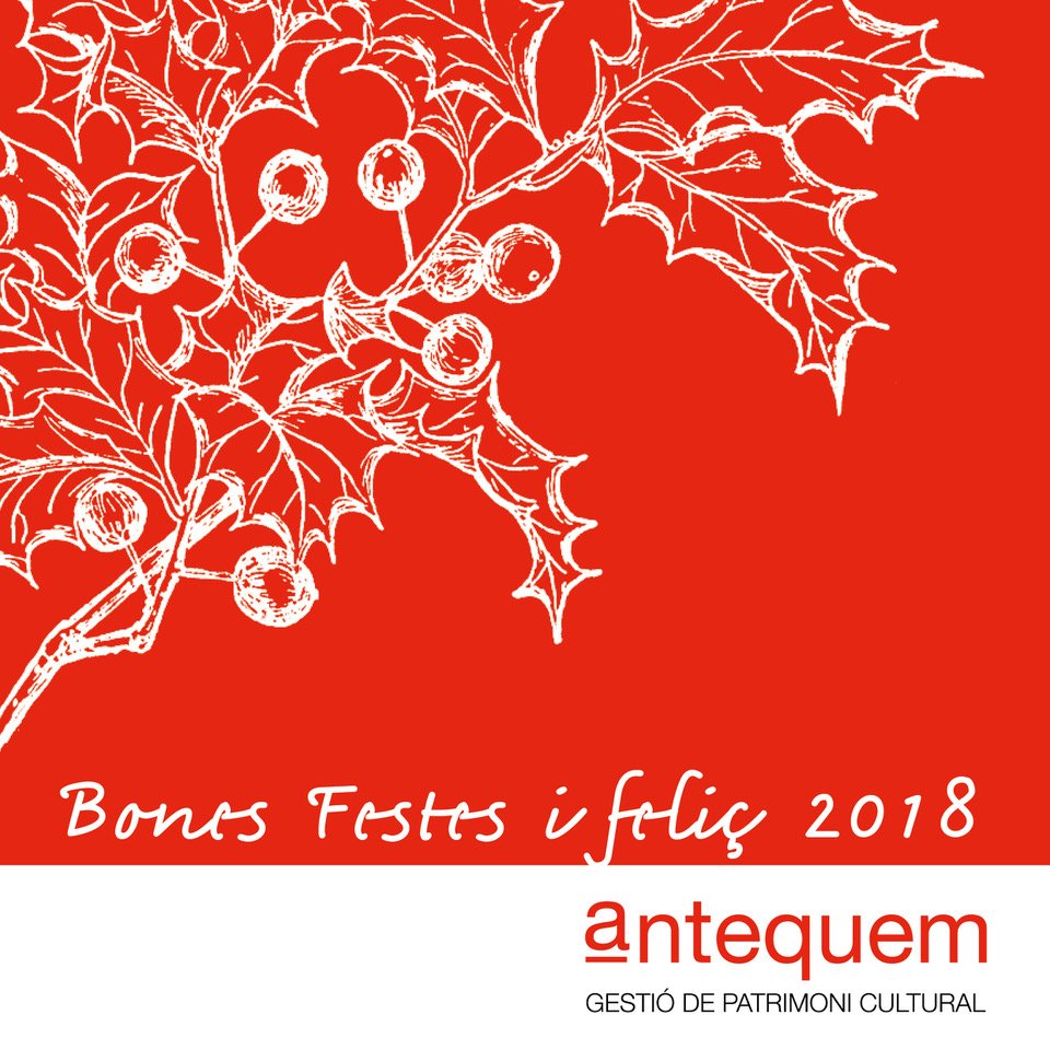 Tot l'equip d'<a href="/antequem/">Antequem,  SL</a> us desitja unes Bones Festes i feliç 2018! Esperem retrobar-nos al nou any!