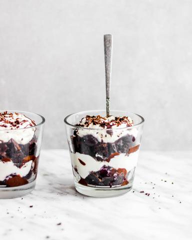 12 Treats for Christmas!
7. This Winter Black Forest Trifle is a delicious dessert everyone can enjoy this Christmas!
Uses Simple Mills Gluten Free Chocolate Cake &amp; Muffin mix, recipes on website.
