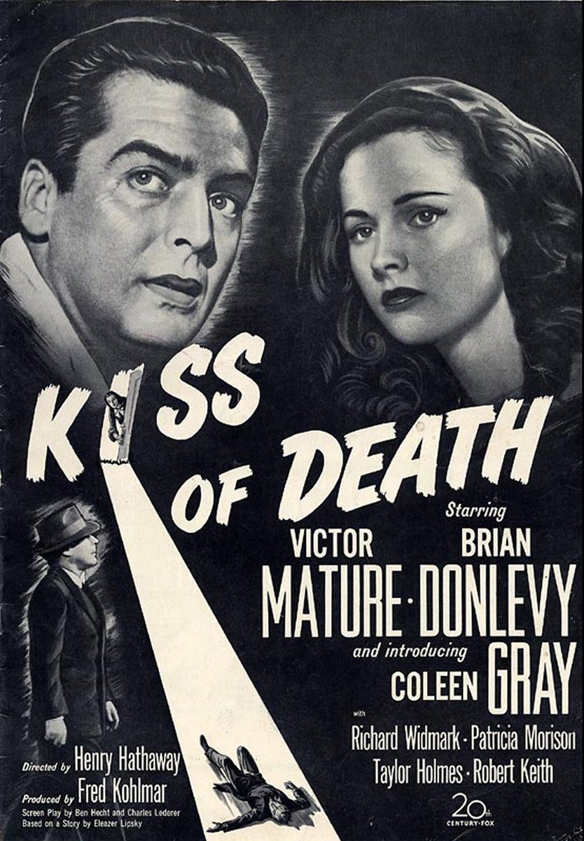 MovieChatGuys's tweet photo. Richard Widmark startled movie audiences as sadistically crazed Tommy Udo in 1947′s Kiss of Death; What else did you know? https://t.co/sLUUTk3pXT https://t.co/WCp7gN4YPj