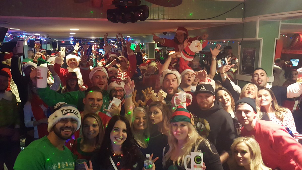 JerseyChivers's tweet photo. We are happy to announce this year Santacon raised $1,800 for @ChiveCharities as well as 100 toys for kids in need AND 50 pounds of food to the local food bank. A donation trifecta! #WhyIChive #jerseychivers #chivenation #SantaconSHNJ https://t.co/HyJMWiqrzi
